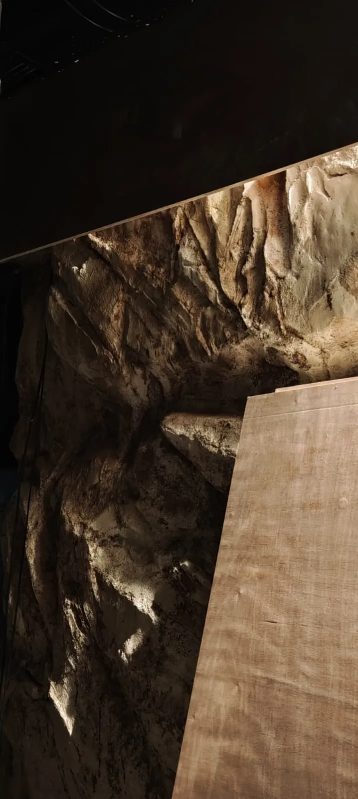 Carved stone and bent wood in the sculpted Negev restaurant